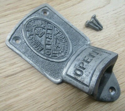 MOOR & ROBSON Gusseisen rustikal Vintage Wandmontage Bier Flaschenöffner Geschenk