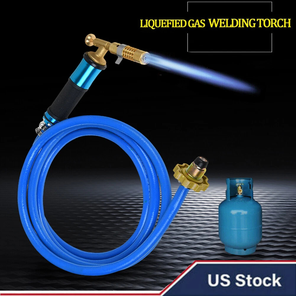 Liquefied Gas Welding Gun Torch Kit With 2.5m Hose For Soldering Cooking Brazing