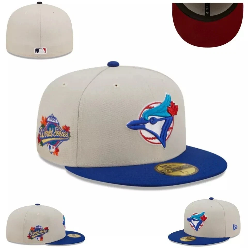 Nuevo Toronto Blue Jays Bordado Era Gorra Gorra de Béisbol 59FIFTY Sombrero Ajustado -5950-5 Foto 3 de 4