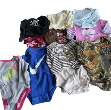 Lot of 10 Various One Piece Snap Outfits for Girls Baby Sz 3 Months 3M 2 Nike