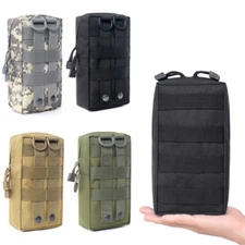 Tactical Molle Waist Bag Compact Water-Resistant EDC Utility Pouch Organizer Bag
