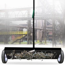 36 inch 20KG Ground Magnetic Scavenger Iron Chip Picker Hand Push Iron Sweeper