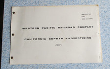 Western Pacific Railroad Zephyr Corporate 1967 17x11 Advertising Western Pacific Railroad Zephyr Corporate 1967 17x11 Advertising