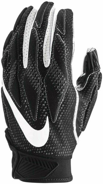 grey nike football gloves
