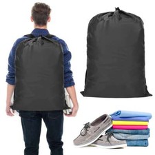 35"X25" Extra Large Washable Laundry Bag Heavy Duty Locking Drawstring Jumbo Bag