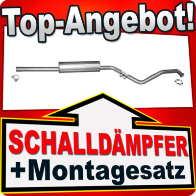 Mittelschalldämpfer für Renault Laguna III 2.0 140PS Stufenheck / Kombi Auspuff