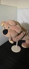 Vintage 1993 Fisher Price Tan Rumple Bear Plush   Happy Floppy Soft Teddy Q1
