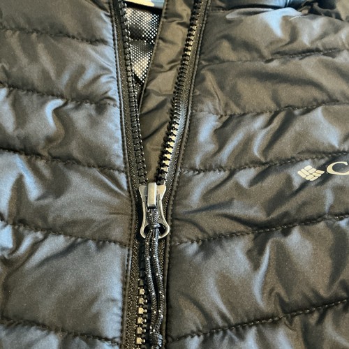 Columbia Vest Womens Med Black Full Zip Puffers Casual Hiking Outdoors Omni Heat - Picture 7 of 21