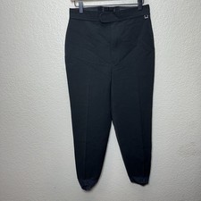 Roffe Vintage Sz 14 Long Black Tapered Jett Stirrup Ski Snow Pants Nylon Stretch