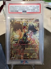 2026-08-11 · $1,650 · Dragon Ball Super - Bardock Origin of the Legend God Rare BT18-148 PSA