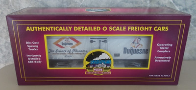 MTH Duquesne 36' Woodsided Reefer Car O Scale Electric Train Car 20-5580C New