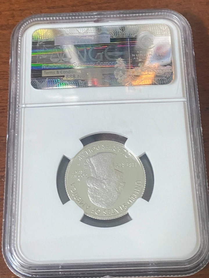 2010 S SILVER Proof 25c Grand Canyon NGC PF69 Ultra Cameo ATB Label - Image 2 of 2