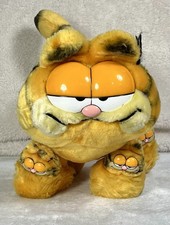 Vintage 1981 Dakin Garfield the Cat w/His Slippers 13" Plush Stuffed Animal