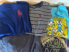 Lot of 5 Long Sleeve Youth Boys Large Childrens Place Ralph Lauren US Polo Athle