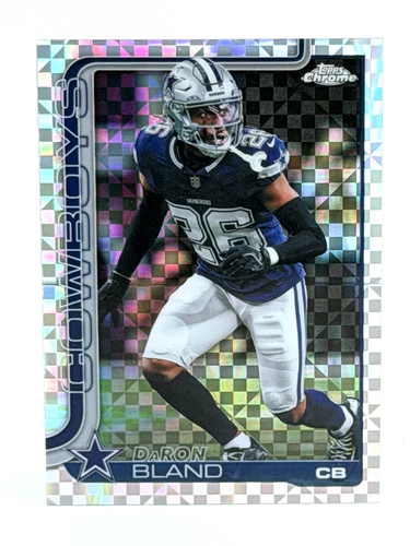 🏈 2025 Topps Chrome Football #82 Daron Bland X-FRACTOR