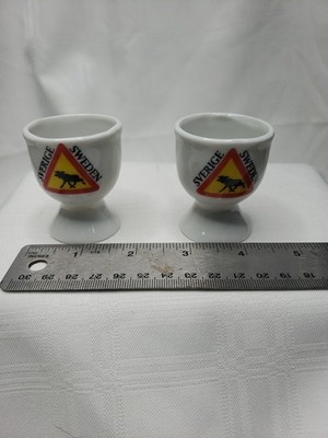 Pair Of Vintage Egg Cup Sweeden