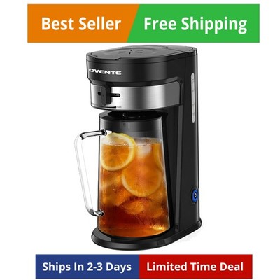 Iced Tea Maker with 3QT Pitcher, Iced Coffee Maker with Strength Control and ...