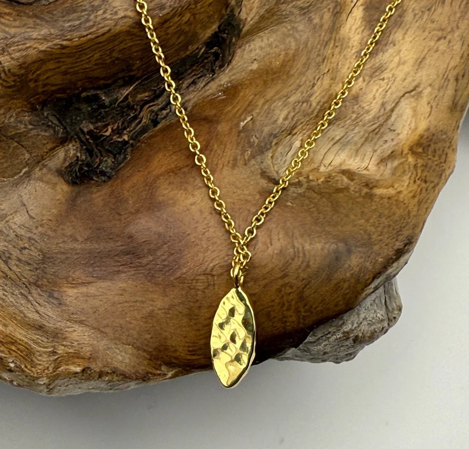 Ожерелье с подвеской Gorjana Aqua Marquise позолота 18 карат регулируемое - Изображение 4 из 4