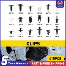 415pcs Universal Car Trim Clips Plastic Rivets Fastener Assortment Fits 1731033