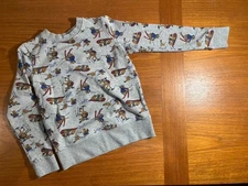Tucker + Tate Boys Grey Ski Winter Animals LS Sweatshirt Size 7
