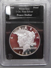 1964 Proof Peace Stayle Silver Round 1 oz .999 Fine Bradford Exchange. #49 w — photo 2