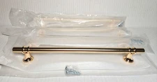 4 - Amerdeco Brushed Gold Luxury Cabinet Drawer Pulls 11 Inch Long C to C 8 7/8"