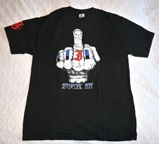 Every Time I Die - Suck It  Shirt Alstyle Large Black Middle Finger Rock Band