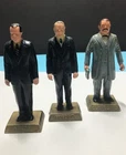 Vintage 1960s Marx  U.S. Presidents figures Lot Of 3 NIXON CLEVELAND & HARDING