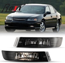 Smoke Lens Pair Fog Lights For 2000 2001 2002 2003 2004 2005 Chevy Impala Ls