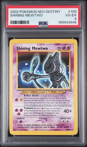 2002 POKEMON NEO DESTINY #109 SHINING MEWTWO PSA 4