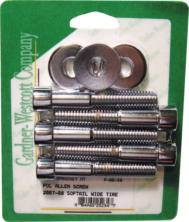 Gardner-Westcott Belt Sprocket Chrome Steel Socket-Head Bolt Kit P-96-58 - Image 4 of 4