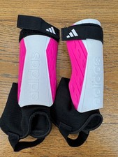 Adidas Youth Tiro SG Match J Shin Guards White Hot Pink Size Large S