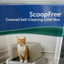 PetSafe ScoopFree  Covered Self Cleaning Cat Litter Box Automatic 15Lb Cat READ