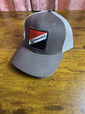 #ad Gravely Trucker Hat Cap Mesh Back Adjustable Back Gray FREE SHIPPING $19.99