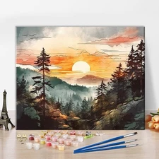 Paint by Numbers Kit DIY Canvas Painting Set for Adults Kids Home Decor Gift DIY