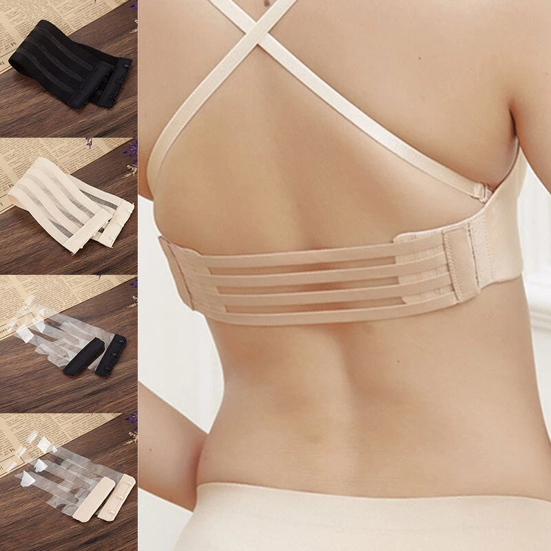 Women Elastic Clear Bra Straps Soft Invisible Transparent Backless Bra  Extender