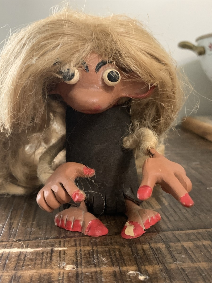 VTG Nyform Troll Doll 5” Blonde. Hand Made Norway | eBay