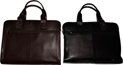 Nuevo Maletín de Cuero Estuche de Negocios Estuche Adjunto Bolso de Cuero Carroña - Imagen 8 de 36