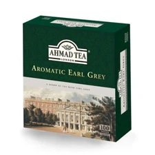 Ahmad Aromatic Earl Grey Black Tea 100 tagged tea bags