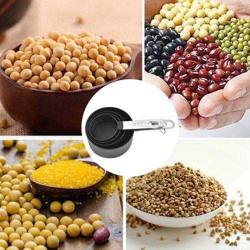 Measuring Cups and Spoons 4pcs Set Steel Baking Tool Kitchen AU M6K7