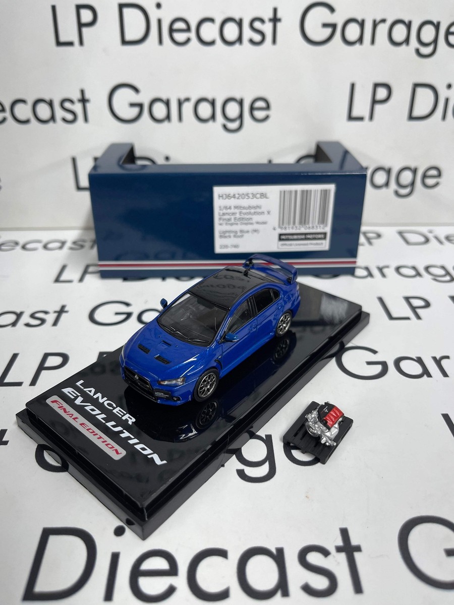 HOBBY JAPAN 2015 Mitsubishi Lancer Evolution Blue 1:64 Diecast