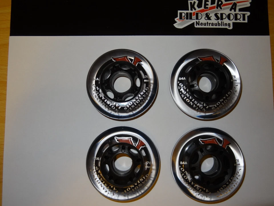 VISION Outdoor PRO Hockey Wheel (4er Satz) 84A (uvP € 19,99)