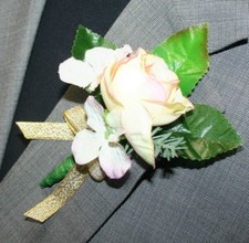 Yellow Flower Boutonniere, Wedding Accessories, Prom