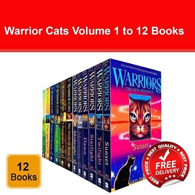 Warrior Cats Volume 1 to 12 Books Collection Set Paperback NEW