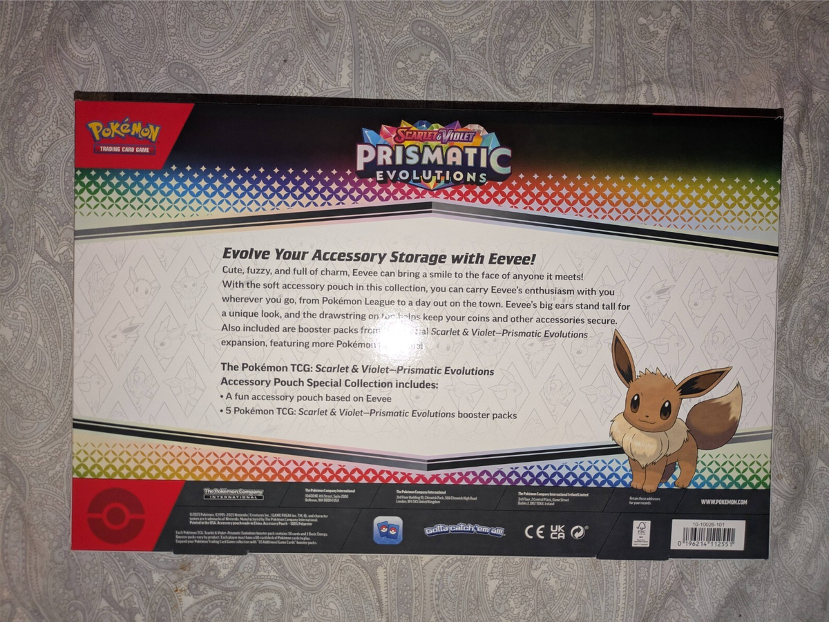 Pokemon TCG S&V Prismatic Evolutions Eevee Accessory Pouch | eBay