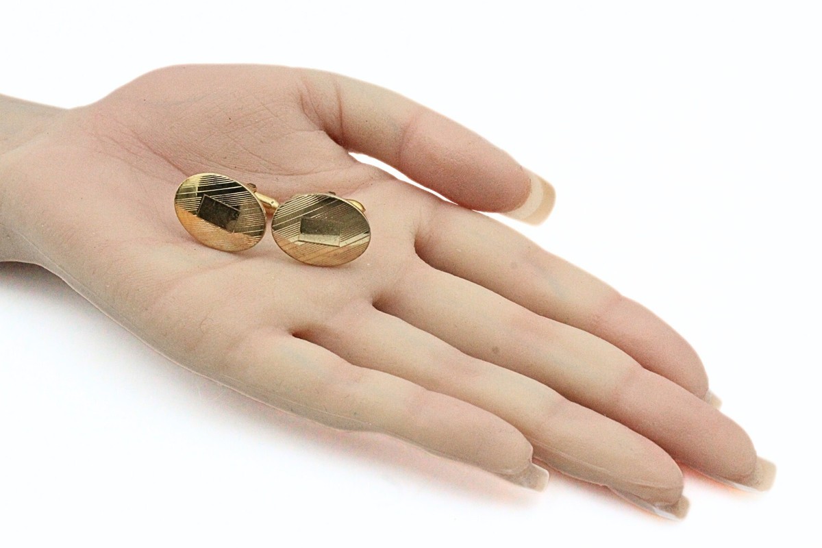 Antique Art Deco Signed A&Z 12K Gold Filled Textured Cufflinks | eBay