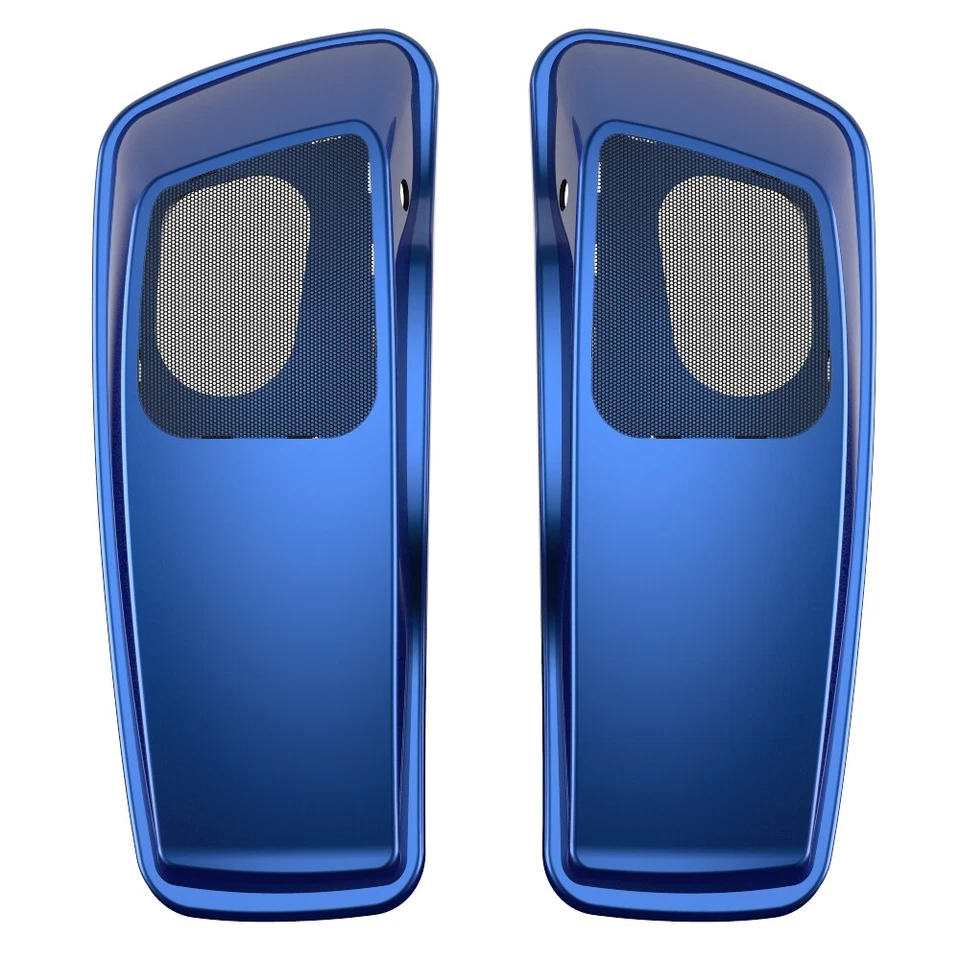 Превосходный синий 6 x 9 «седельная сумка динамик крышки аудио чехол подходит Harley Touring 2014 + - Изображение 2 из 4