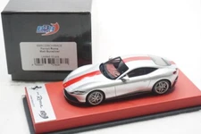 1/43 BBR FERRARI ROMA COUPE MATT SUNSILVER/RED STRIPE RED LEATHER BASE LE10 N MR