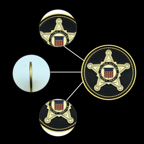 Seal of The President of The US Gold Coin American Secret Service Gift Medal - Picture 12 of 15