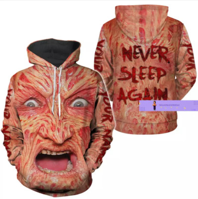 Freddy Krueger Nightmare On Elm Street 3D HOODIE ALL OVER PRINT BEST PRICE